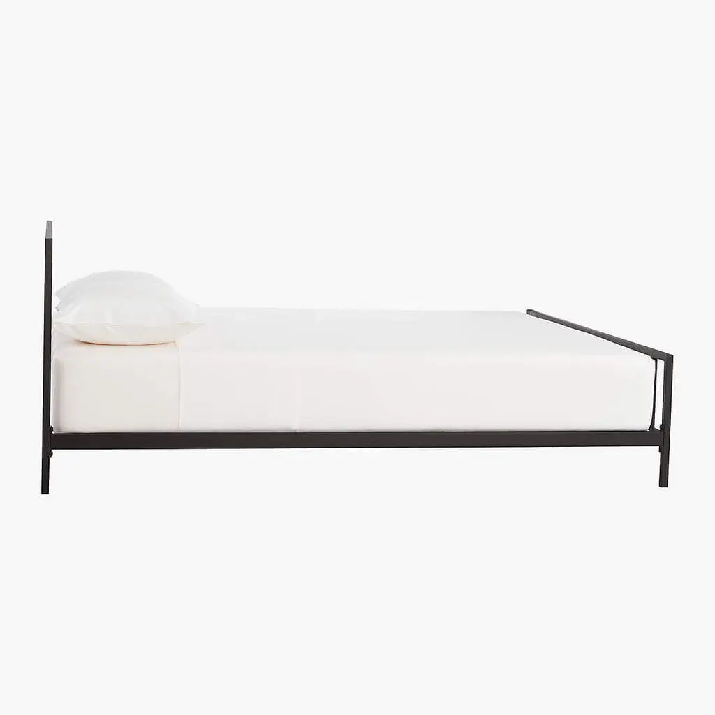 Panel Rail Metal Bed with Side Tables - Image 2