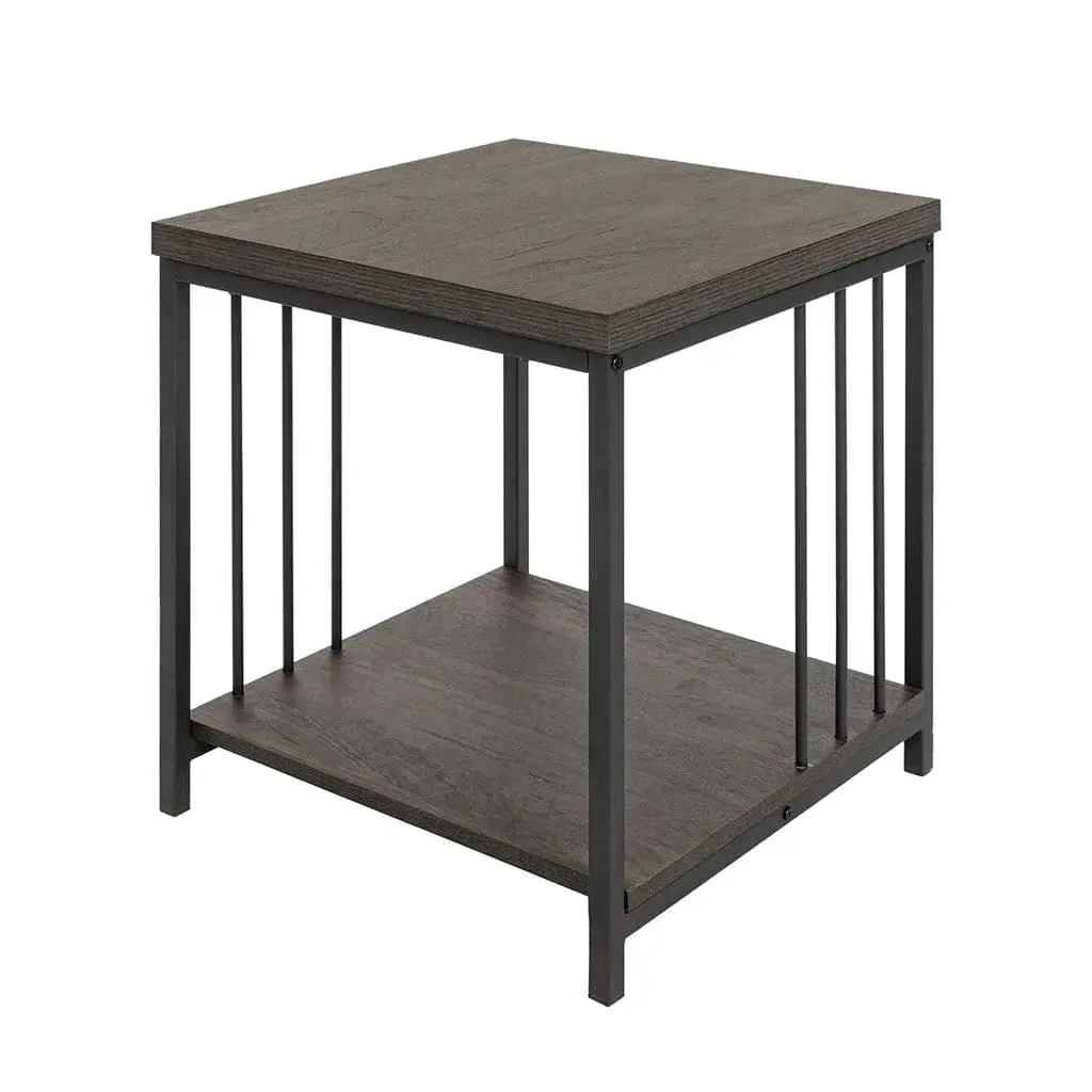 Panel Rail Metal Bed with Side Tables - Image 5