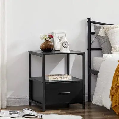 Metal Bed Frame with 2 Side Tables - Image 3