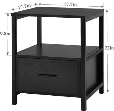 Metal Bed Frame with 2 Side Tables - Image 4