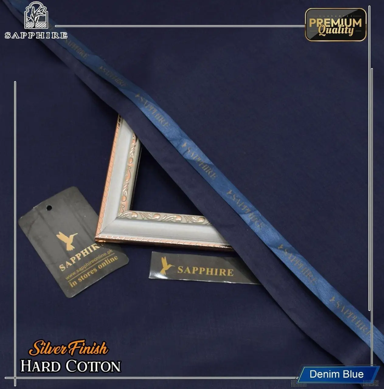 Sapphire Unstitched Soft Cotton Suit for Men