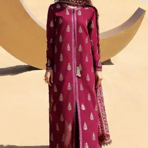 Cross Stitch Unstitched Printed 3 Piece Lawn Suit (Fancy)