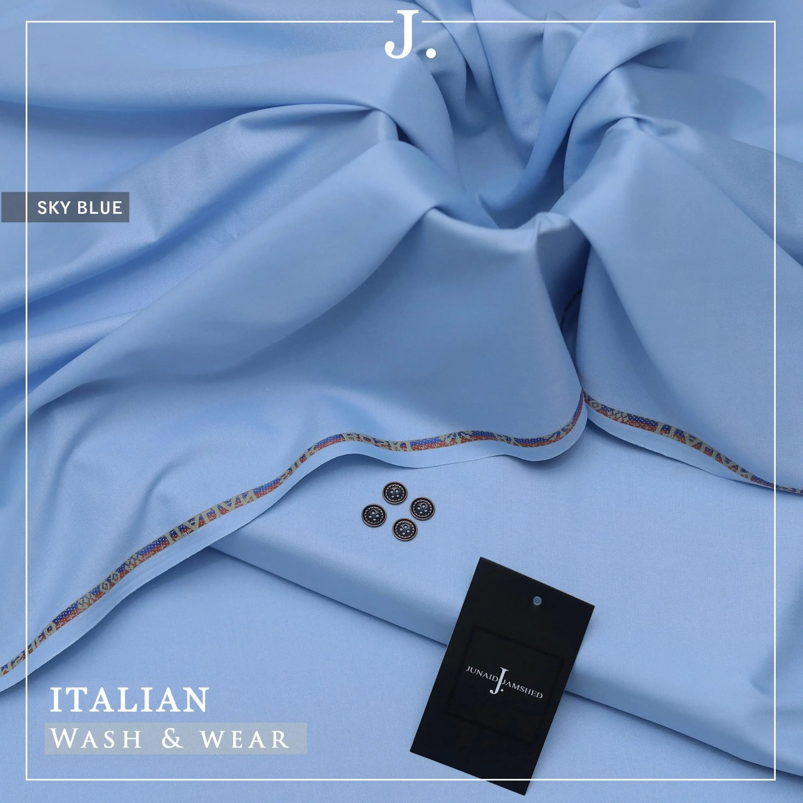 Junaid Jamshed Italian Silk Wash and Wear Suit for Men - Image 10
