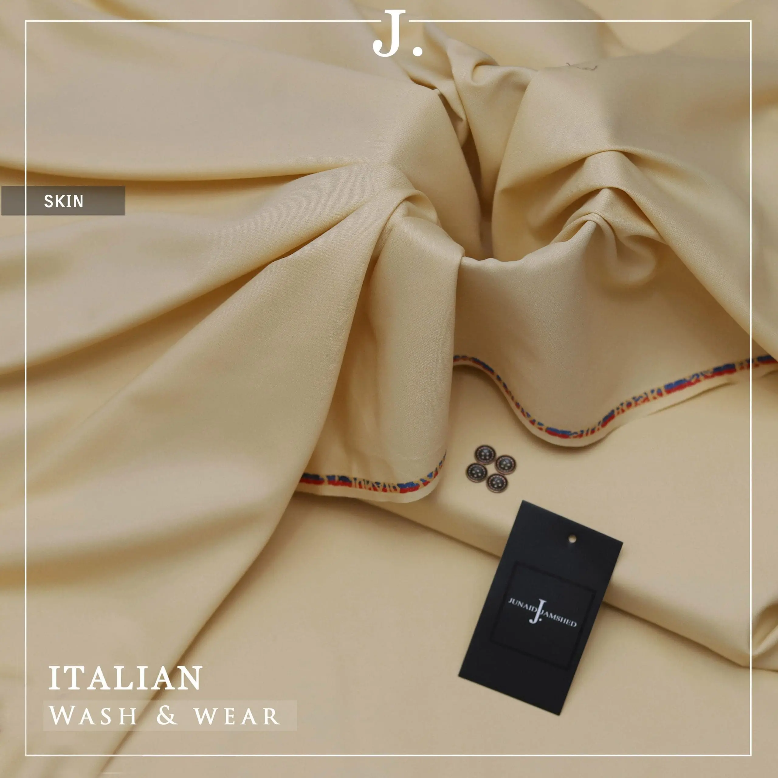Junaid Jamshed Italian Silk Wash and Wear Suit for Men - Image 12
