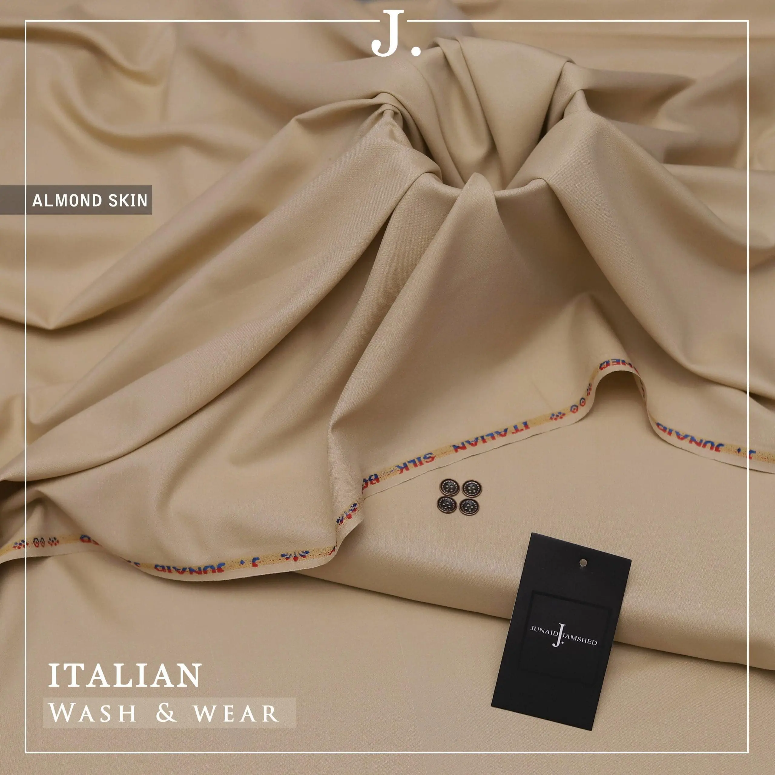 Junaid Jamshed Italian Silk Wash and Wear Suit for Men - Image 14