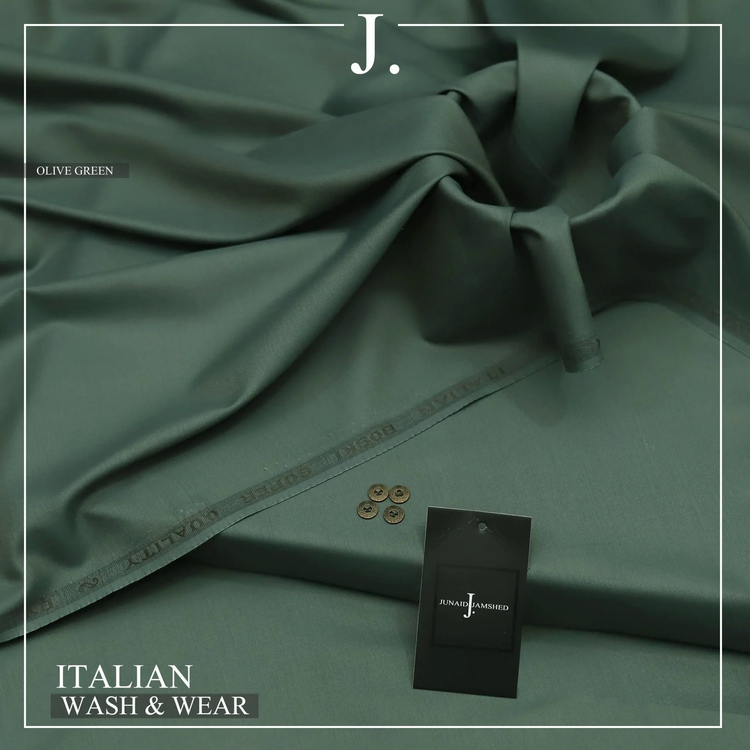 Junaid Jamshed Italian Silk Wash and Wear Suit for Men - Image 2
