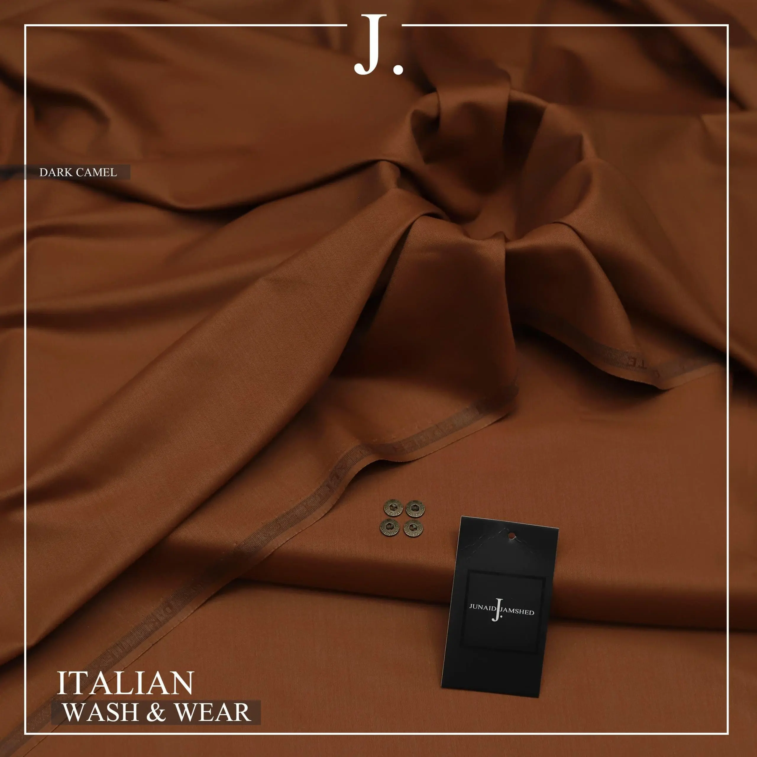 Junaid Jamshed Italian Silk Wash and Wear Suit for Men - Image 3
