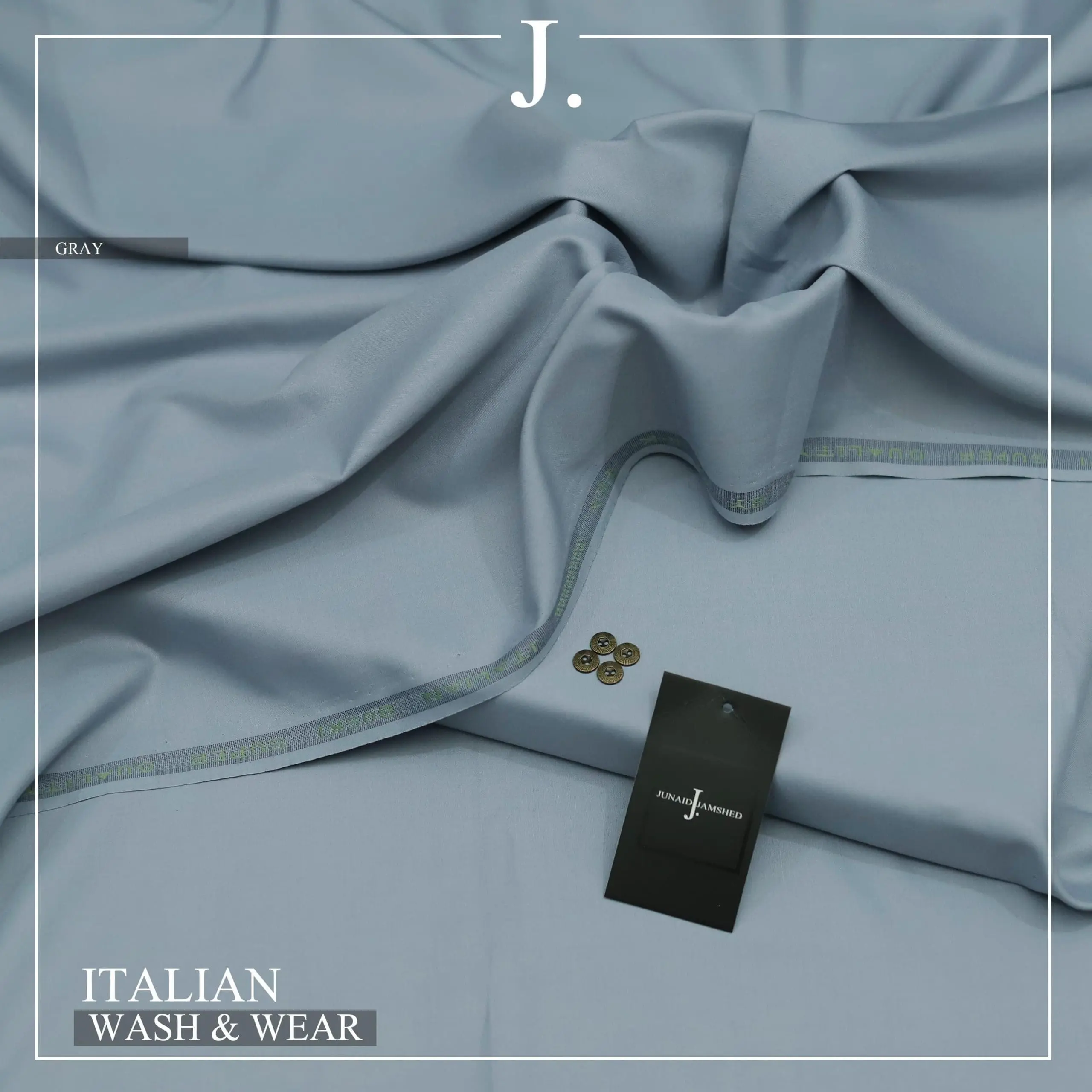 Junaid Jamshed Italian Silk Wash and Wear Suit for Men - Image 5