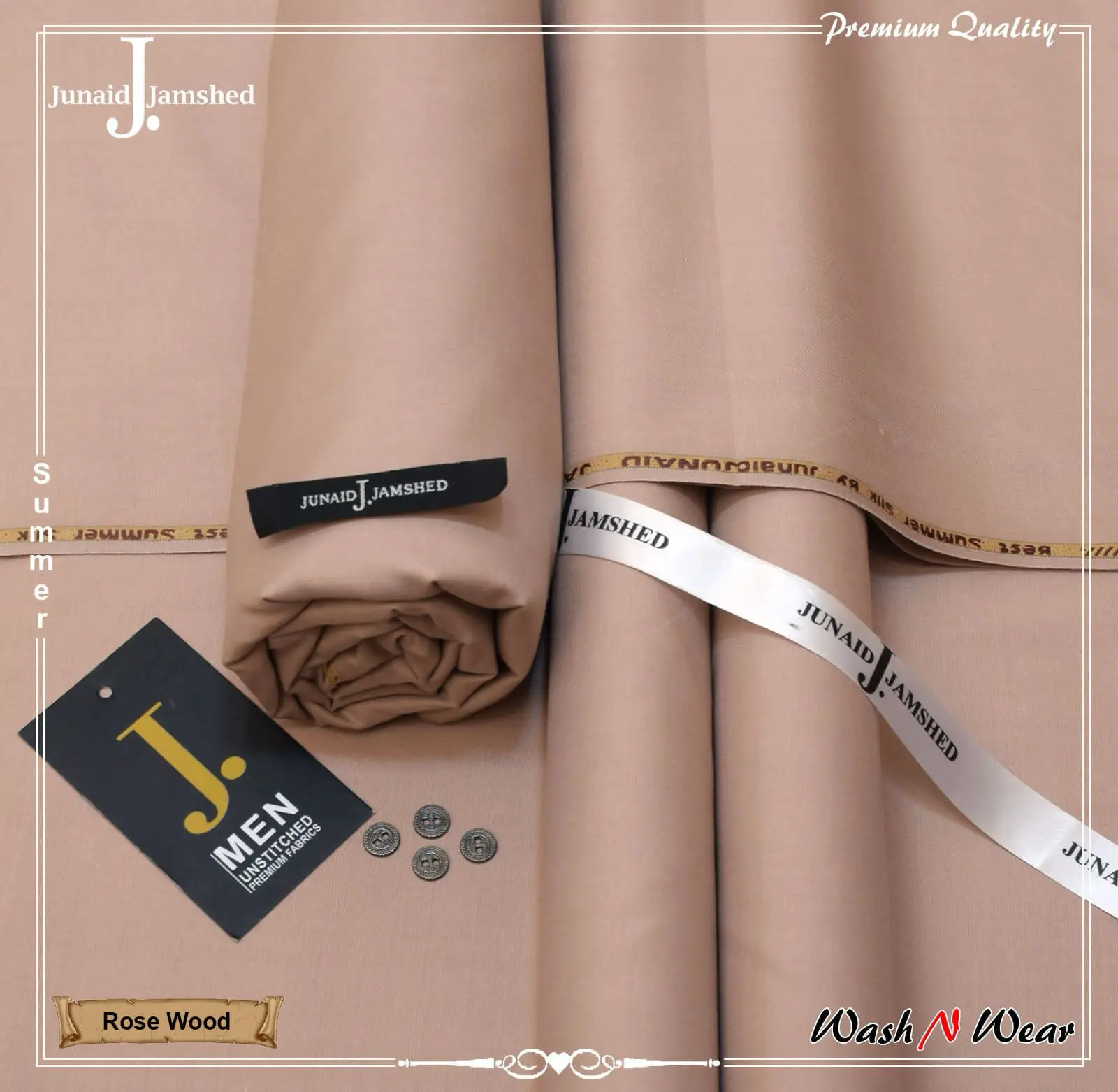 Junaid Jamshed Unstitched Wash and Wear Suit for Men - Image 15