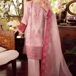 Classic Unstitched Embroidered 3 Piece Lawn Suit