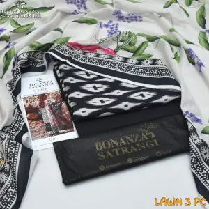 Bonanza Unstitched Printed Airjet 3 Piece Lawn Suit