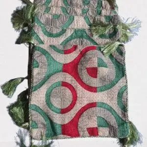 5-piece sea green cushion cover set with tassels for sofa or bed