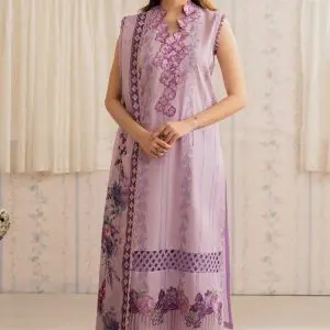 Luxury Unstitched Monark Cambric 3 Piece Cotton Suit Embroidered
