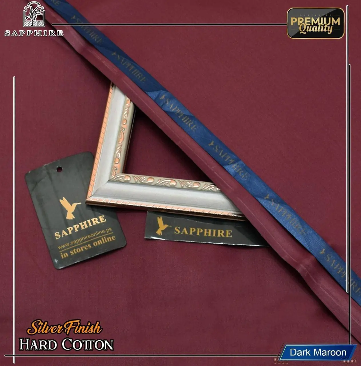 Sapphire Unstitched Soft Cotton Suit for Men - Image 12