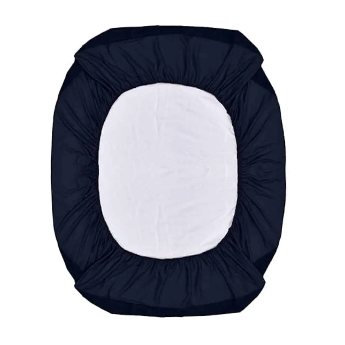 Blue Waterproof Terry Cotton Mattress Protector - Image 2