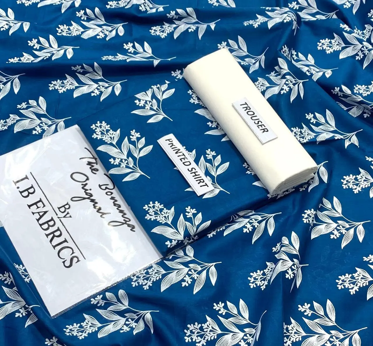 Bonanza 2 Piece Unstitched Lawn Suit in Royal Blue – Stylish Summer Collection for Women