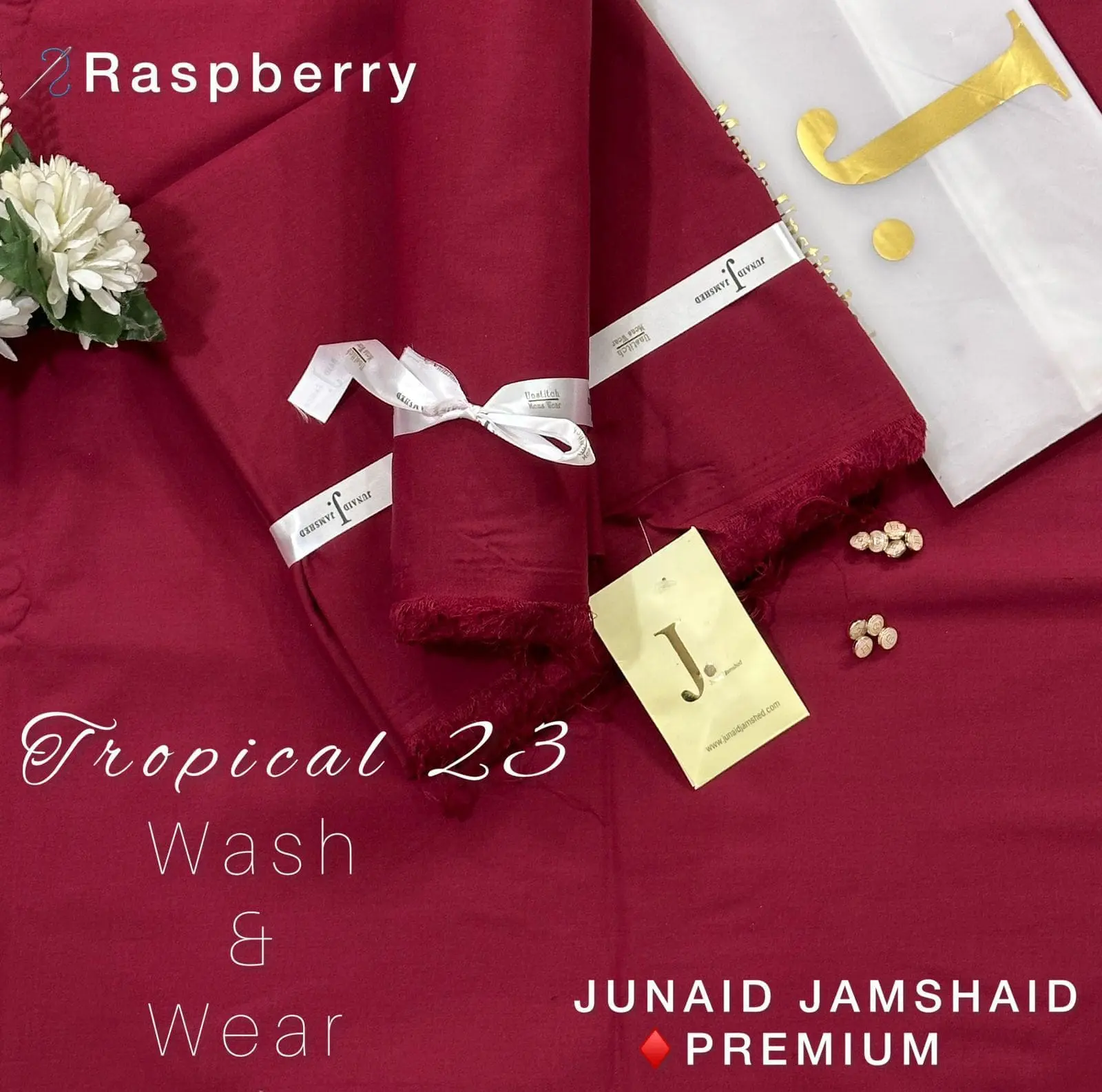 Junaid Jamshed Super Luxury Wash and Wear Suit for Men - Image 7