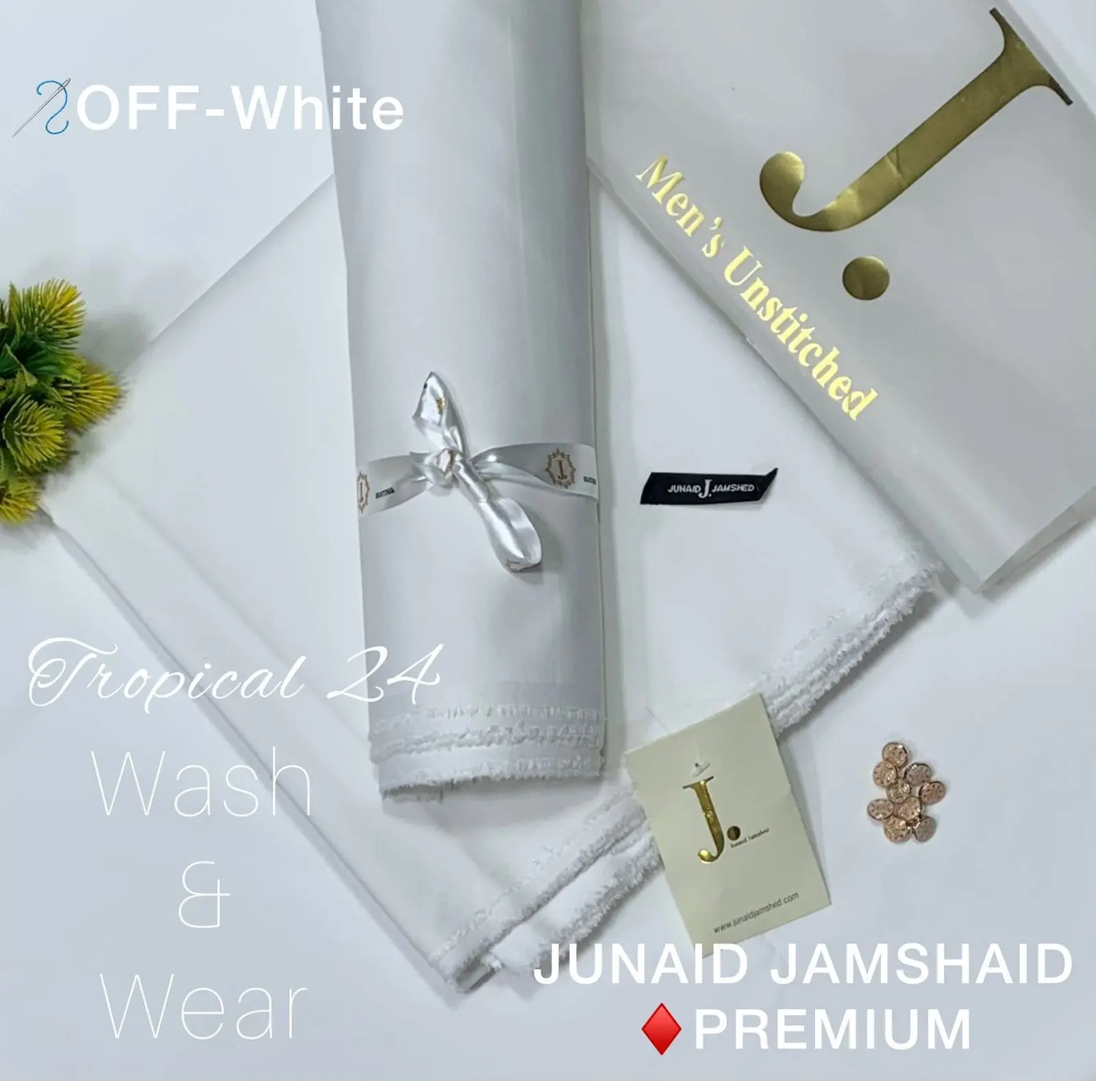 Junaid Jamshed Super Luxury Wash and Wear Suit for Men - Image 19