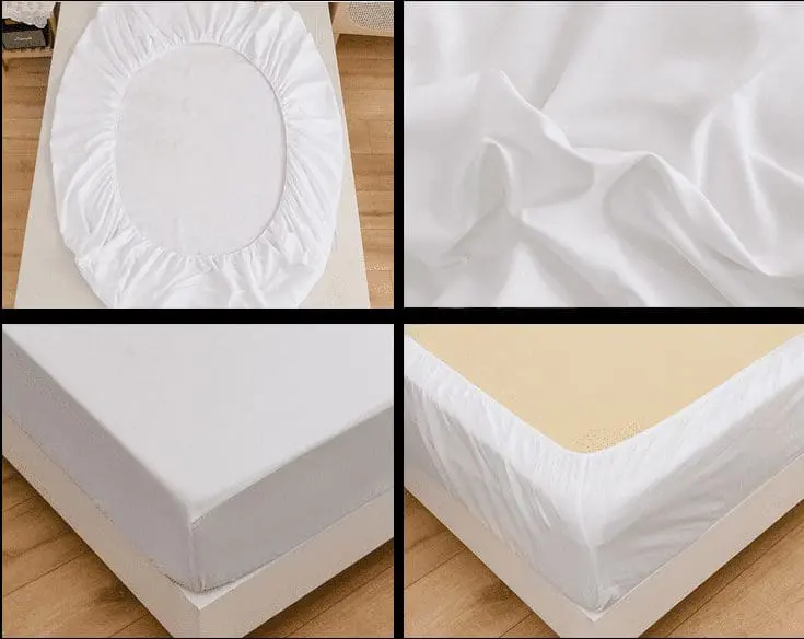 Waterproof Mattress Cover In Cotton Jersey White G-814 - Image 2