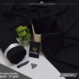 Bonanza Black Edition Gents Suit – Wash & Wear