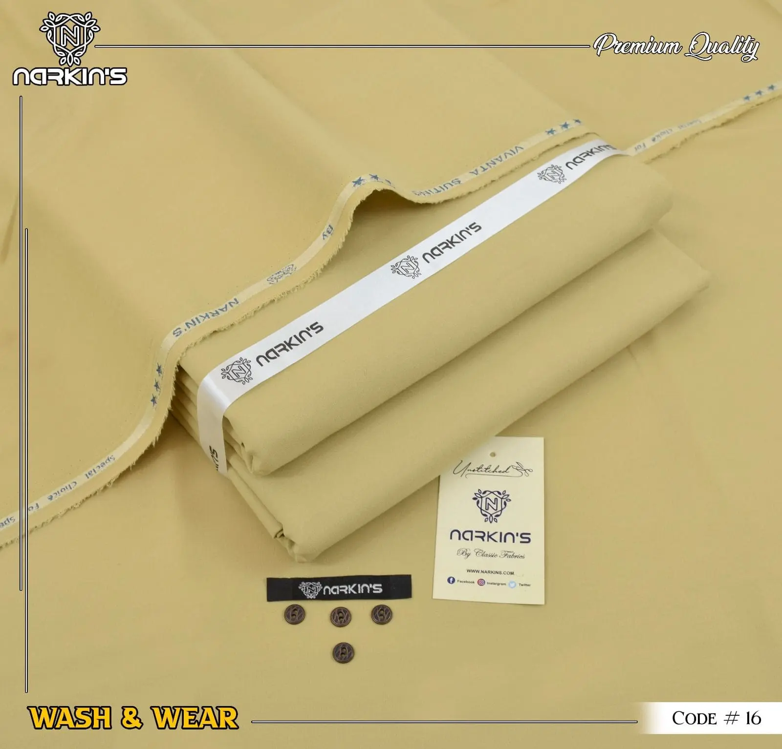 Narkins Skin Wash & Wear Suit for Men – Premium Summer 2025 Collection