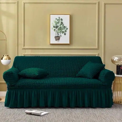 Green Stretchable Jersey Sofa Cover – Persian Style