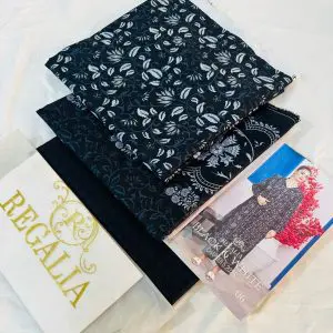 Safina Printed 3 Piece Lawn Suit Regalia Design 06 with Lawn Dupatta – Unstitched Summer Collection 2025