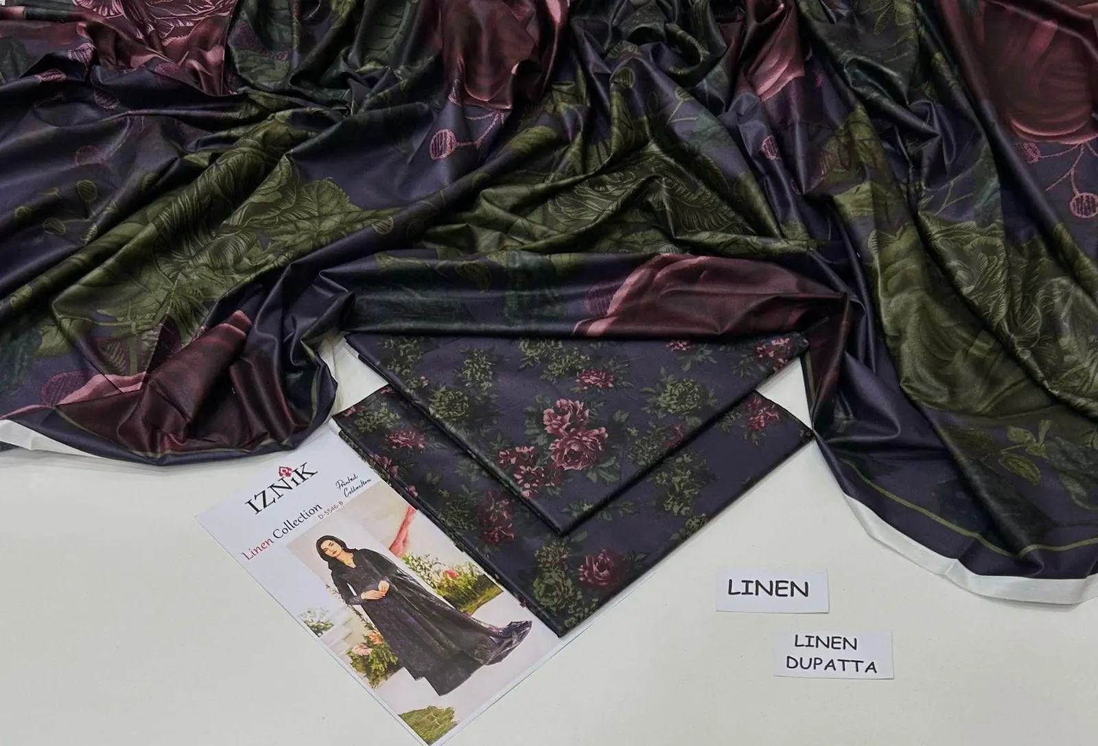 Linen Collection 2025 – 3 Piece Printed Suit with Digital Dupatta (Multi Designs) - Image 8