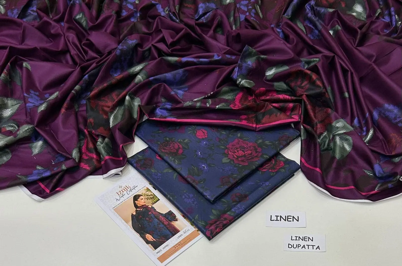 Linen Collection 2025 – 3 Piece Printed Suit with Digital Dupatta (Multi Designs) - Image 9