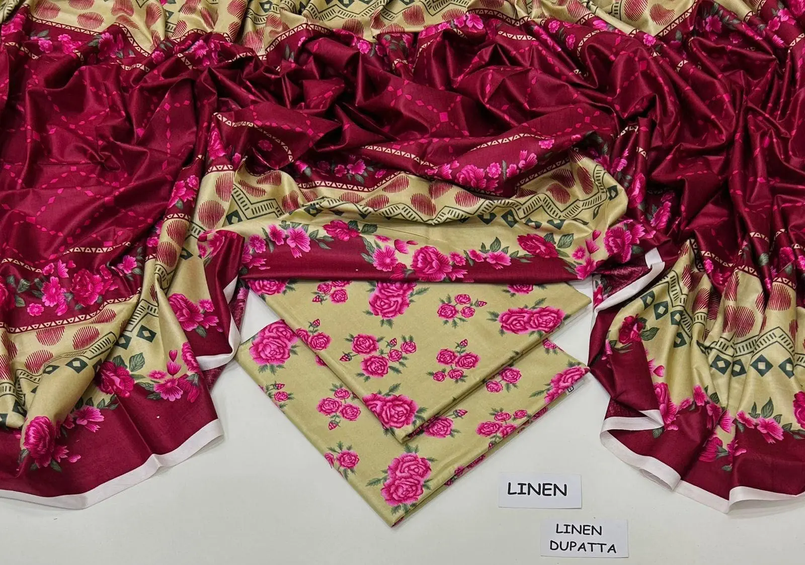 Linen Collection 2025 – 3 Piece Printed Suit with Digital Dupatta (Multi Designs) - Image 10
