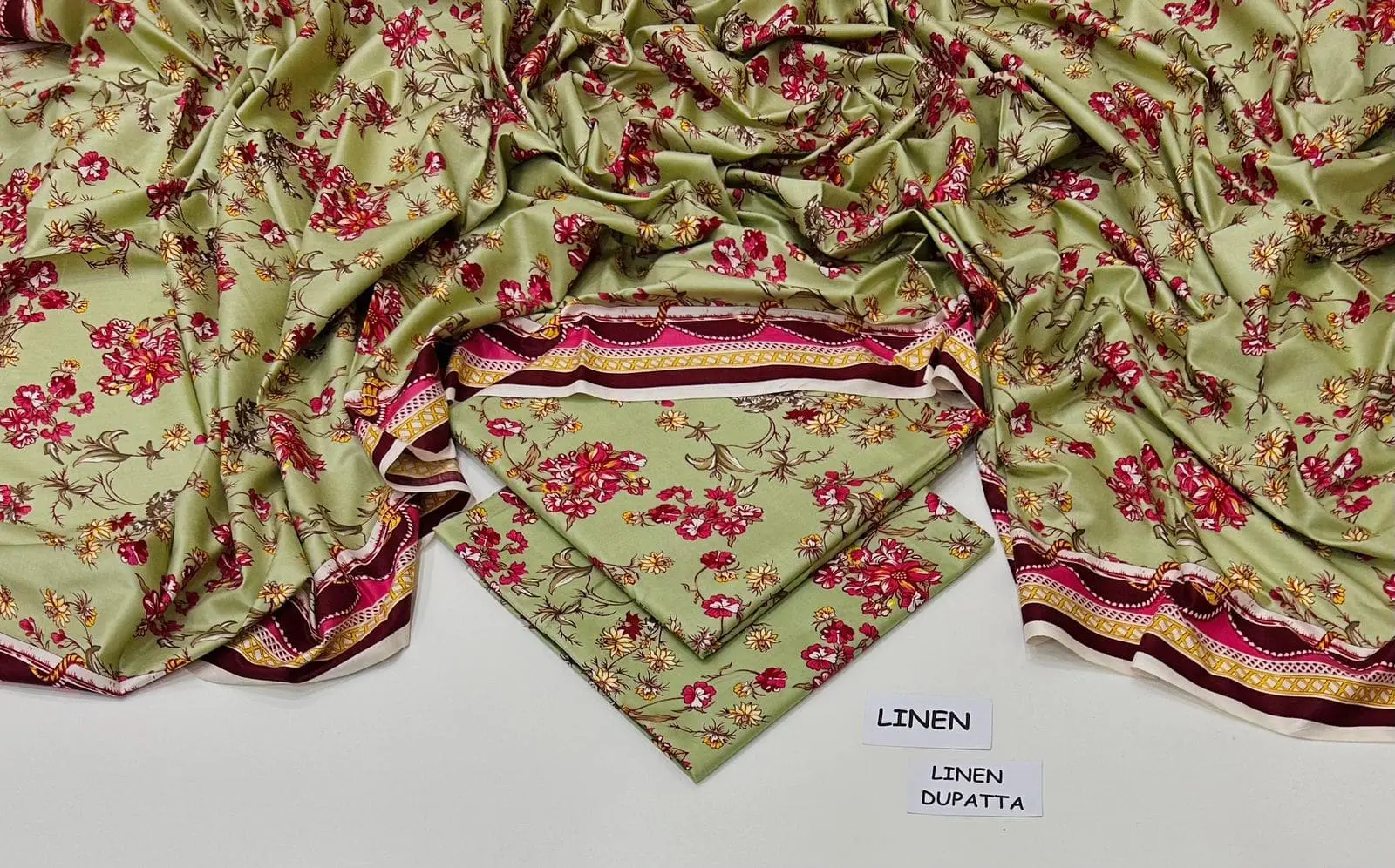 Linen Collection 2025 – 3 Piece Printed Suit with Digital Dupatta (Multi Designs) - Image 19