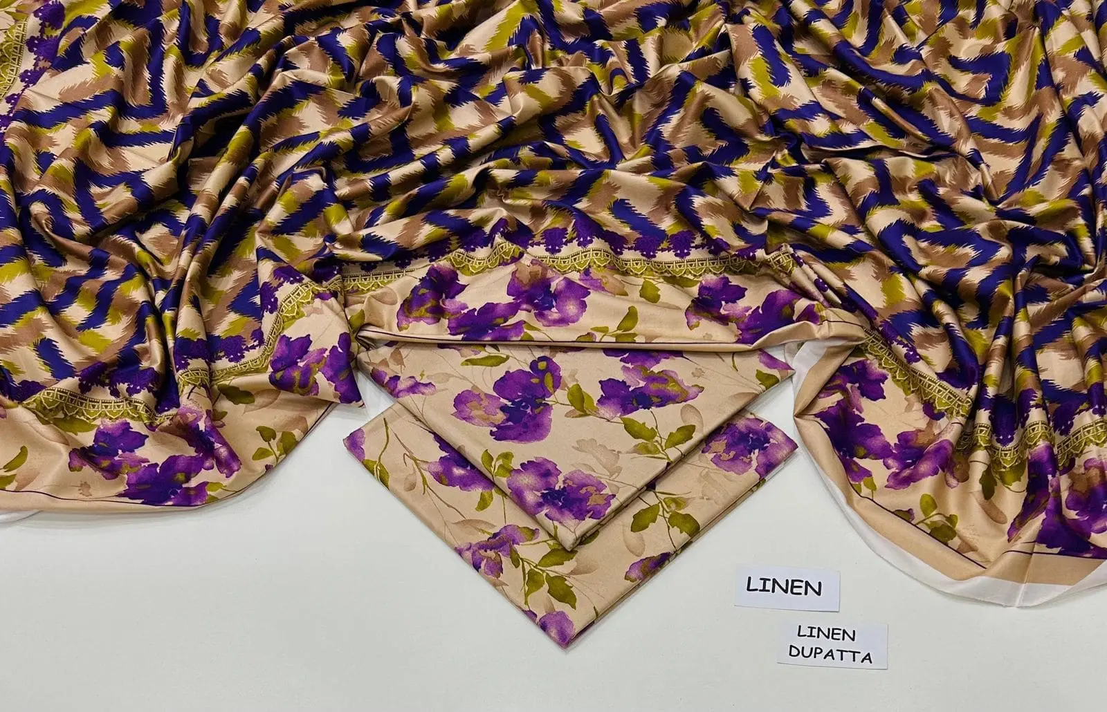 Linen Collection 2025 – 3 Piece Printed Suit with Digital Dupatta (Multi Designs) - Image 21