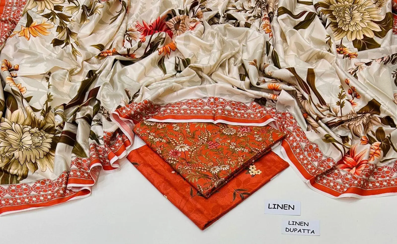 Linen Collection 2025 – 3 Piece Printed Suit with Digital Dupatta (Multi Designs) - Image 22