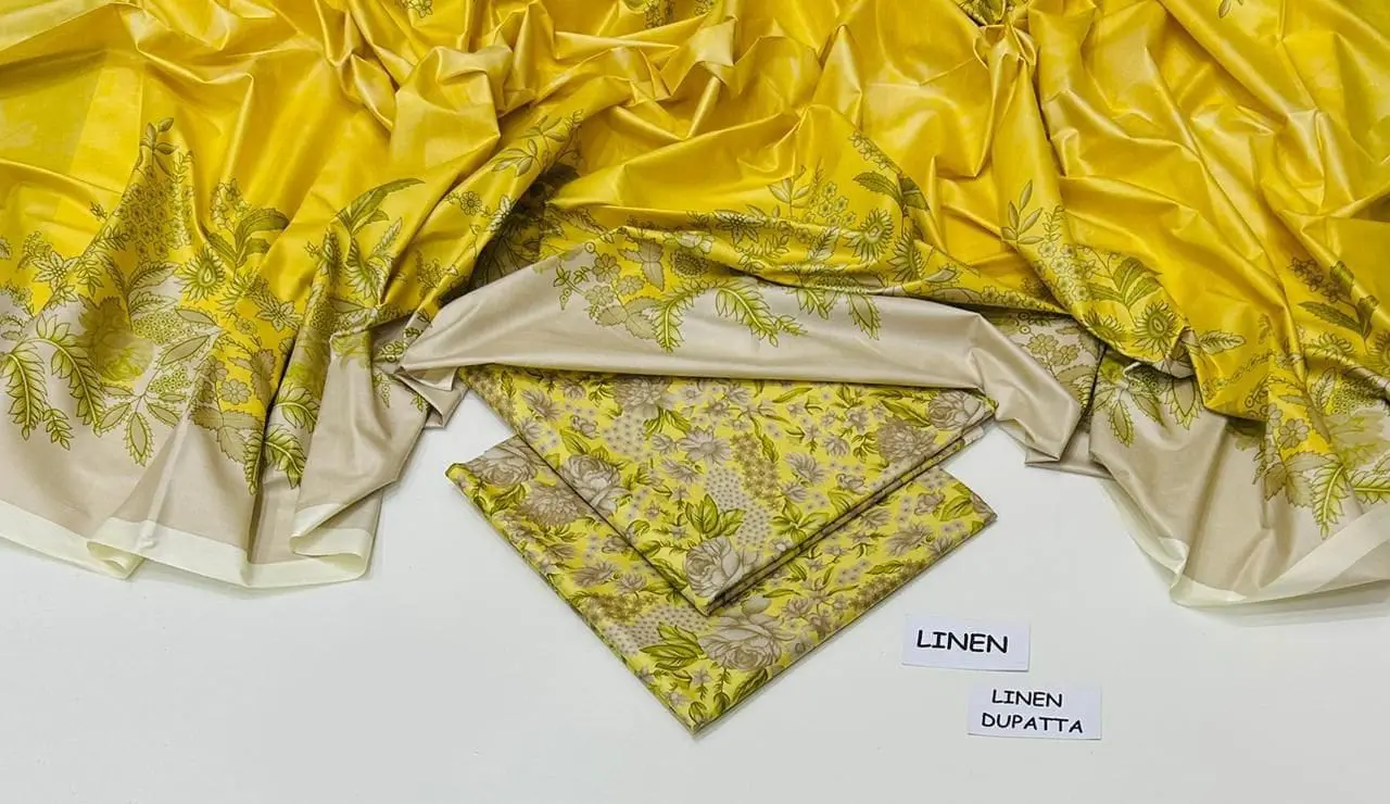 Linen Collection 2025 – 3 Piece Printed Suit with Digital Dupatta (Multi Designs) - Image 31