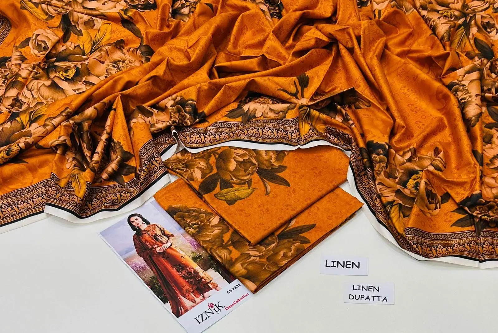 Linen Collection 2025 – 3 Piece Printed Suit with Digital Dupatta (Multi Designs) - Image 47