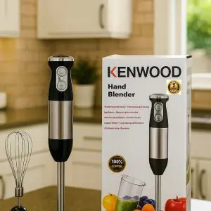 Kenwood KW-304 Hand Blender 750W with Egg Beater and Plastic Jar – Stainless Steel Blades