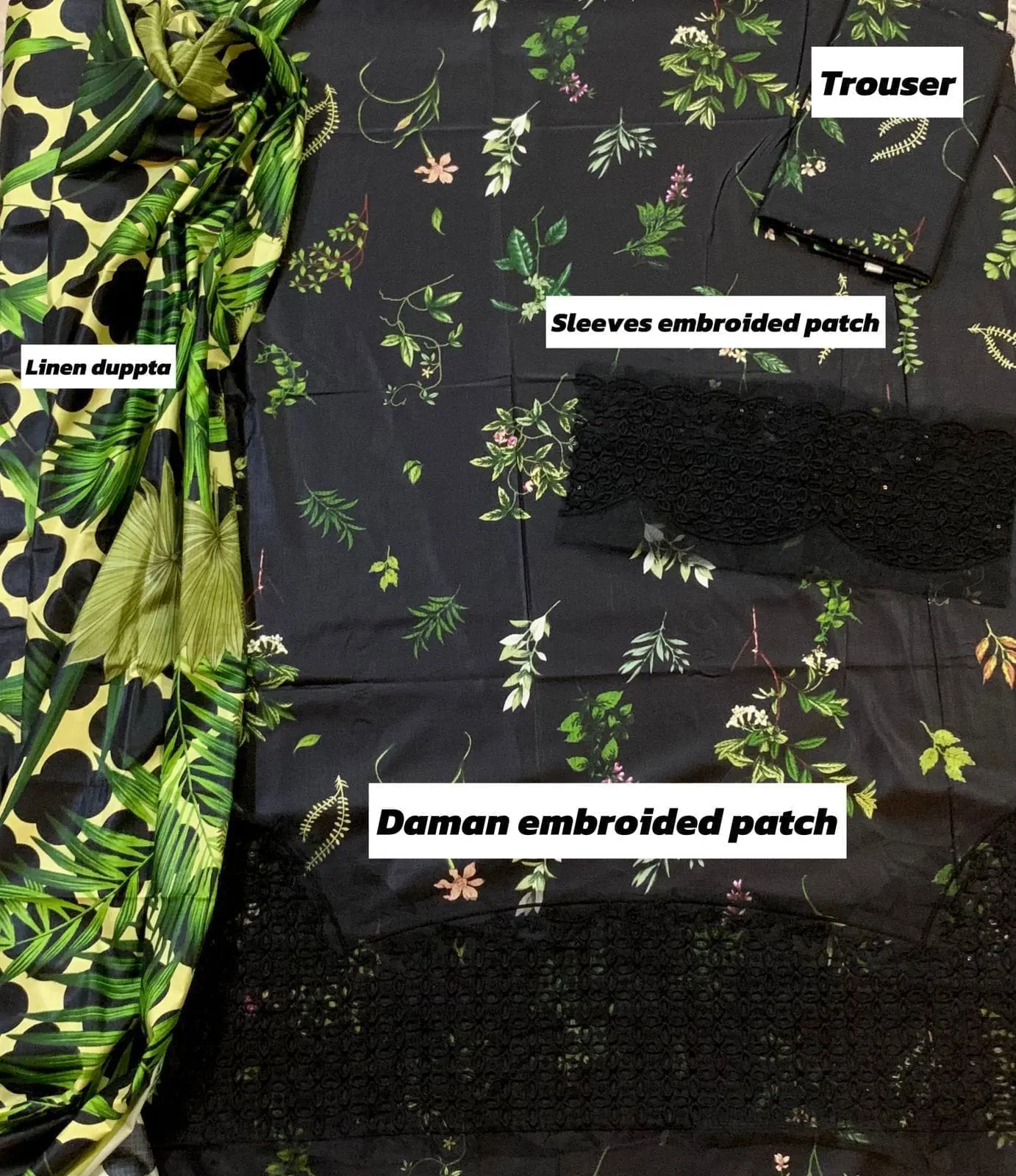 Limelight Unstitched Linen 3 Piece Digital Printed - Image 2