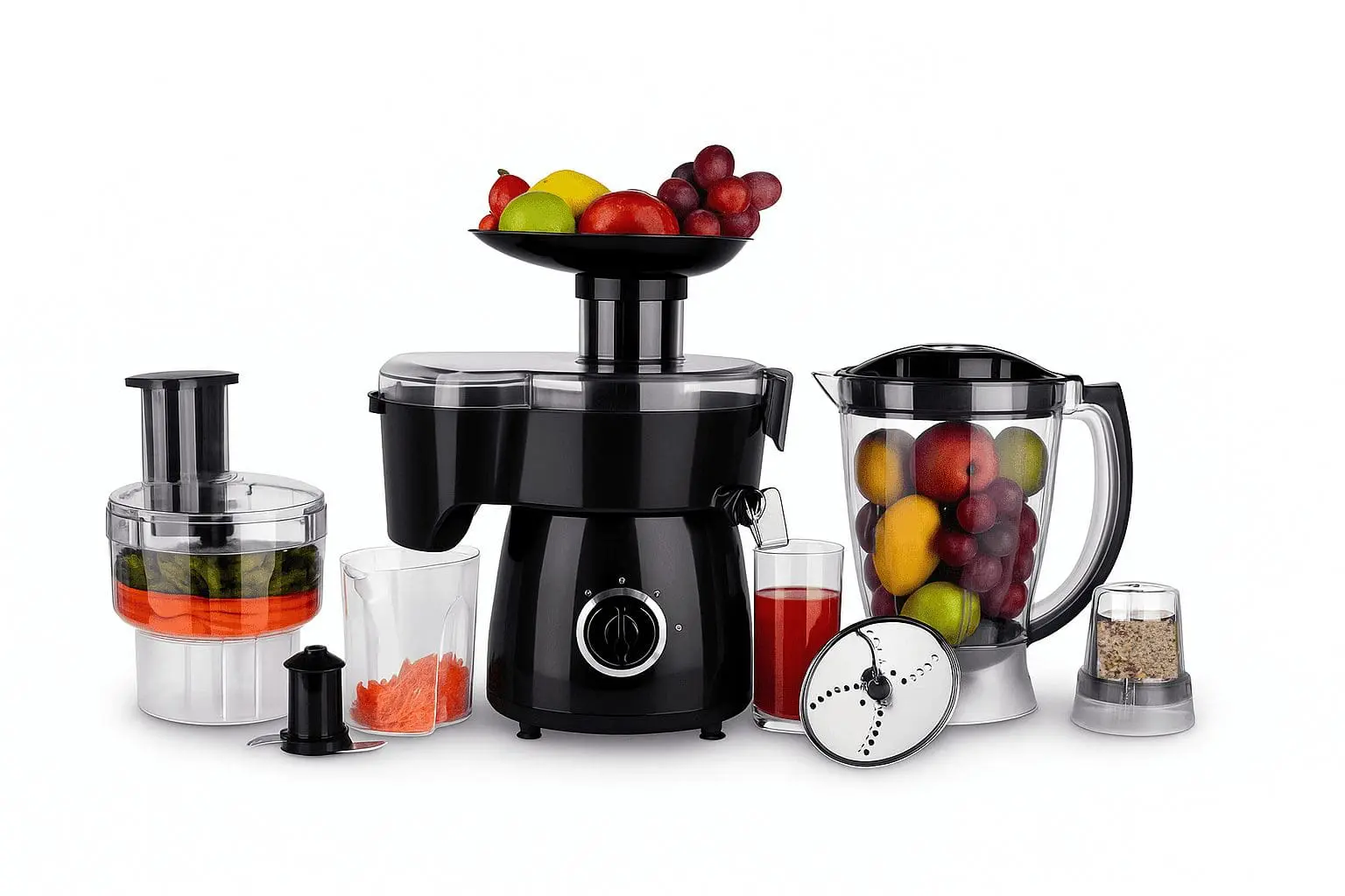 National 7 in 1 Food Factory MJ-5500 with Blender, Chopper, Grinder & Juicer – 700W