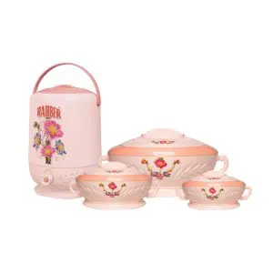 Rahbar Hebit 4Pcs Hotpot & Cooler Giftpack – Plastic Insulated Set