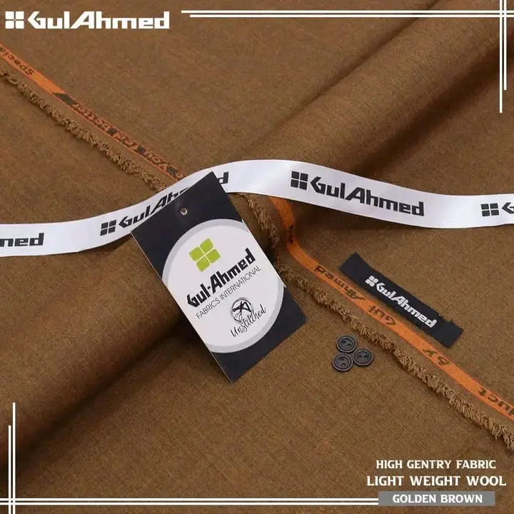 Gul Ahmed – Poshak Wool Suit for Men (Unstitched) - Image 9