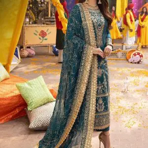 Asim Jofa Replica Collection Chiffon 3pc Suit