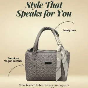 Jimmy Choo Handbag for ladies with scarf Style color grey
