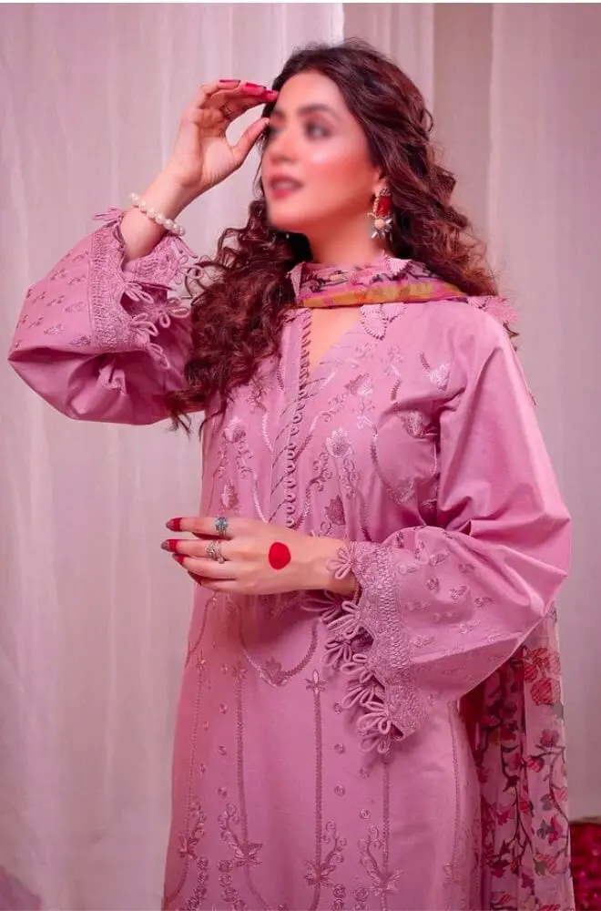 LIMELIGHT 3 Piece Casual Winter Dhanak Suit – Code 791 - Image 2