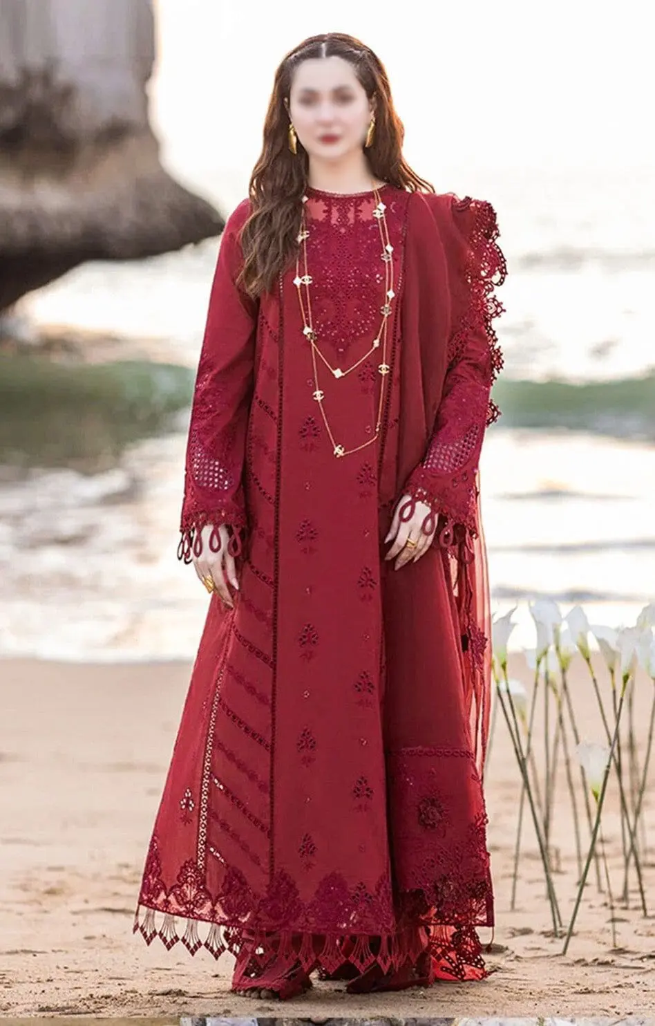 Qalamkar 799 Unstitched Dhanak 3 Piece Winter Suit