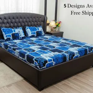 3 Piece Cozy Fleece Bedsheet – Geometric Style Collection 2025