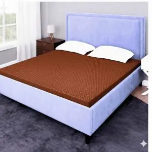 Brown Plachi Fabric King Size Mattress Protector