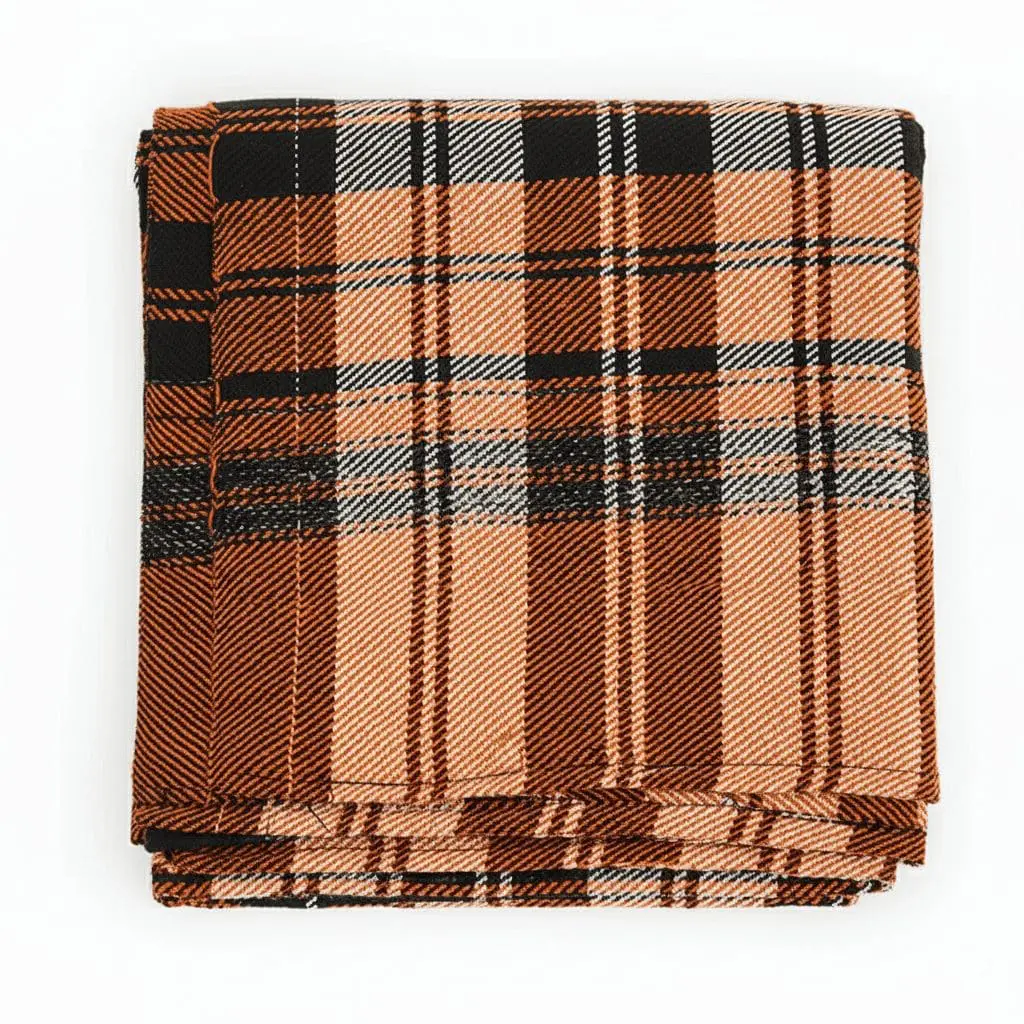 Cotton Summer Throw Kasuri Khais Peach Bed Blanket