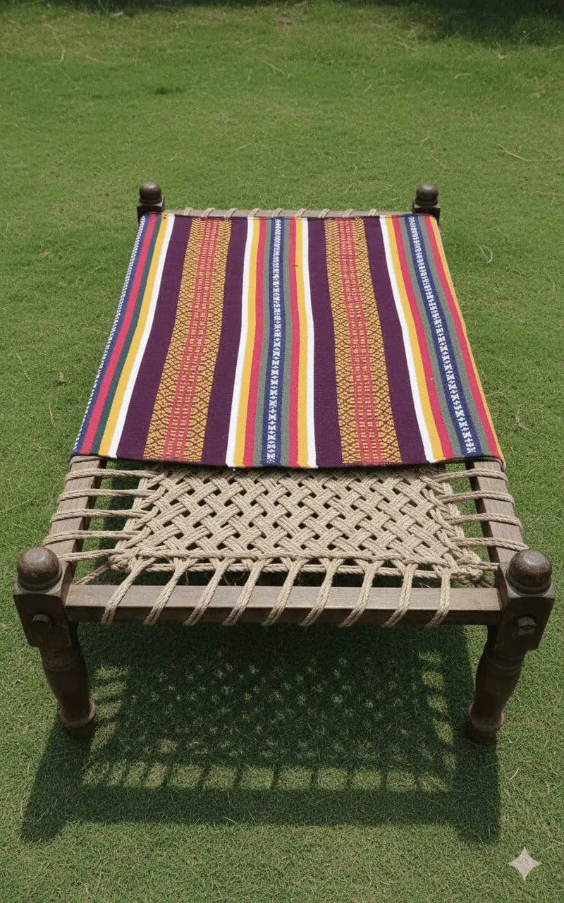 Handmade Cotton Floor Dari Set | Multi Color (2 Piece) - Image 3