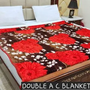 Fleece AC Blanket Double Bed – 89×90 Inch Lightweight Washable Print 16
