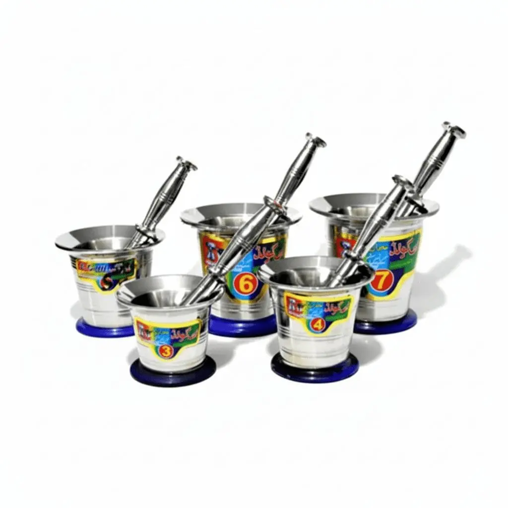 stainless steel langri danda kootna set
